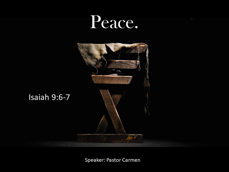 Peace. An Advent Message