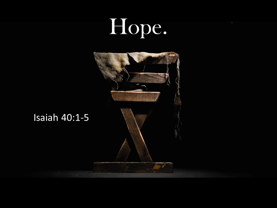 Hope. An Advent Message